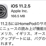 Apple『iOS11.2.5』を公開！バグなどの修正以外は日本のユーザーに関係ないアップデートがメインでした
